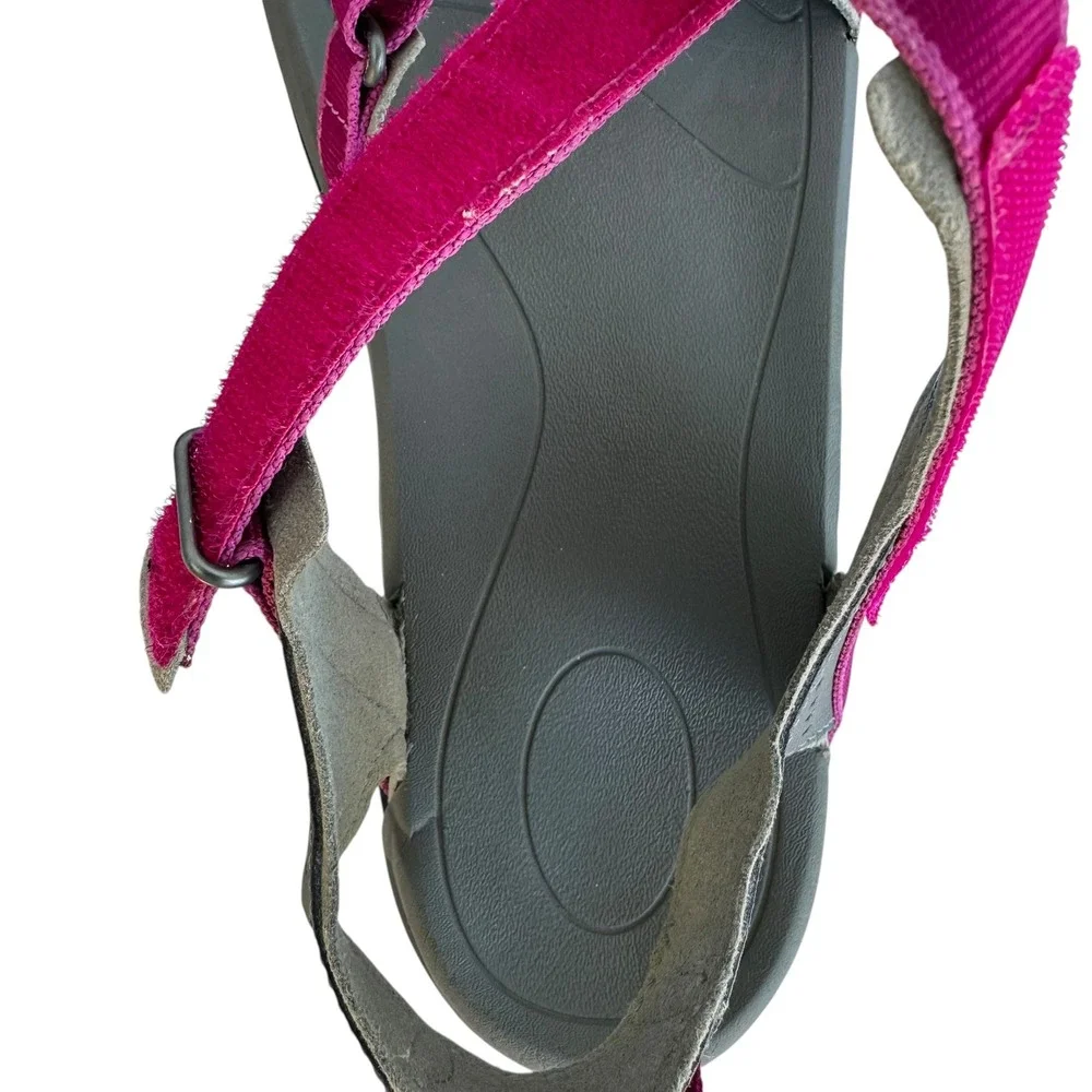Teva Verra Sport Sandals Hiking Outdoor Strappy Pink Gray Womens 9.5 1006263